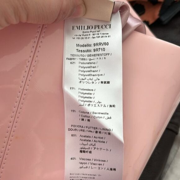 Emilio Pucci Patent Leather Mini Skirt Pink - Picture 11 of 15